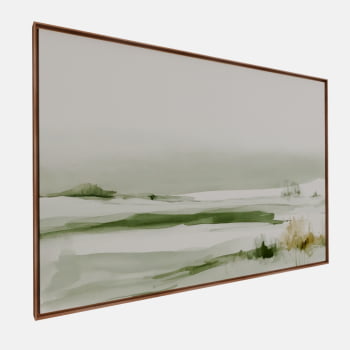 QUADRO HORIZONTE CAMPESTRE EM AQUARELA