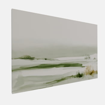 QUADRO HORIZONTE CAMPESTRE EM AQUARELA
