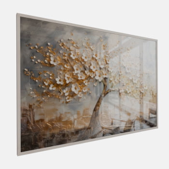 QUADRO ÁRVORE DOURADA DA VIDA