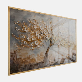 QUADRO ÁRVORE DOURADA DA VIDA