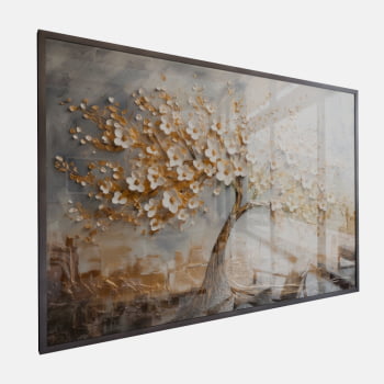 QUADRO ÁRVORE DOURADA DA VIDA