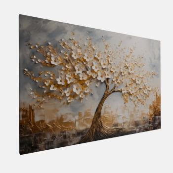 QUADRO ÁRVORE DOURADA DA VIDA