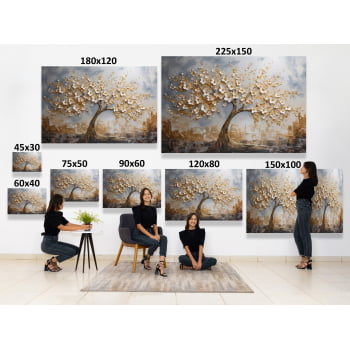 QUADRO ÁRVORE DOURADA DA VIDA
