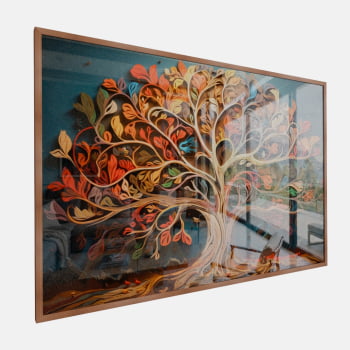QUADRO ÁRVORE DA VIDA COLORIDA