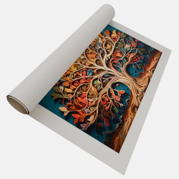 QUADRO ÁRVORE DA VIDA COLORIDA