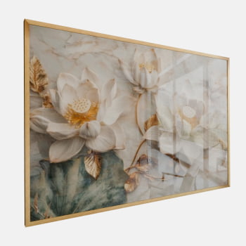 QUADRO  LÓTUS DE OURO