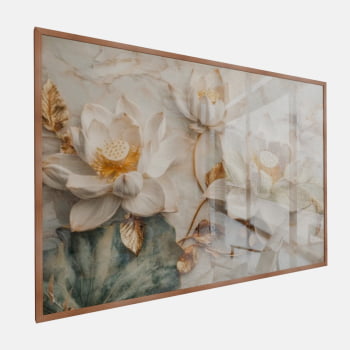 QUADRO  LÓTUS DE OURO