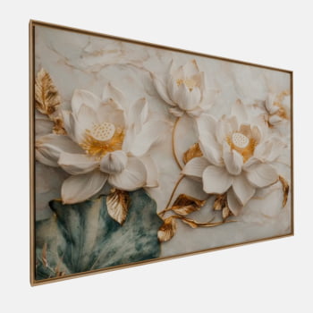 QUADRO  LÓTUS DE OURO