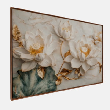 QUADRO  LÓTUS DE OURO