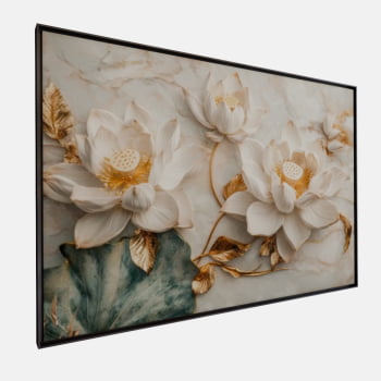 QUADRO  LÓTUS DE OURO