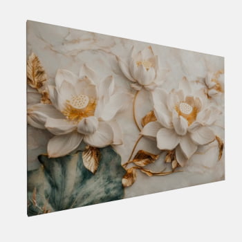 QUADRO  LÓTUS DE OURO