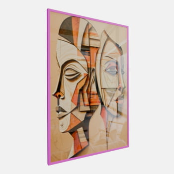 QUADRO DUAS FACES CUBISTAS