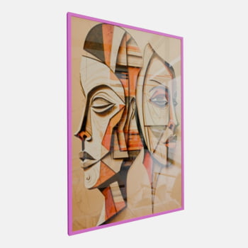 QUADRO DUAS FACES CUBISTAS