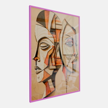 QUADRO DUAS FACES CUBISTAS