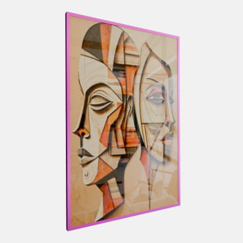 QUADRO DUAS FACES CUBISTAS