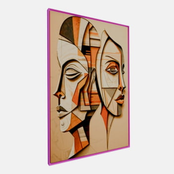 QUADRO DUAS FACES CUBISTAS