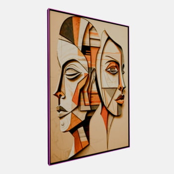 QUADRO DUAS FACES CUBISTAS