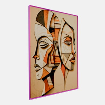 QUADRO DUAS FACES CUBISTAS