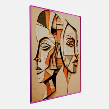 QUADRO DUAS FACES CUBISTAS