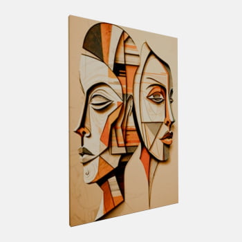 QUADRO DUAS FACES CUBISTAS