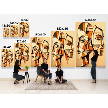 QUADRO DUAS FACES CUBISTAS QUADRO DUAS FACES CUBISTAS