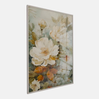 QUADRO WHITE FLOWERS