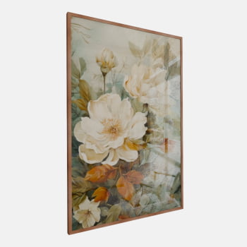 QUADRO WHITE FLOWERS