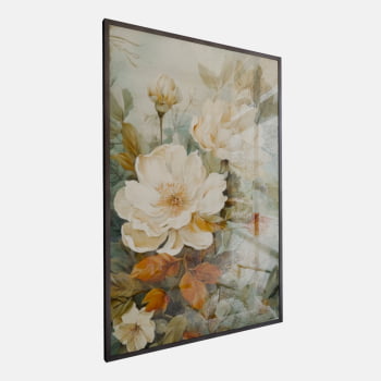 QUADRO WHITE FLOWERS