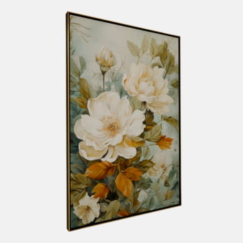 QUADRO WHITE FLOWERS