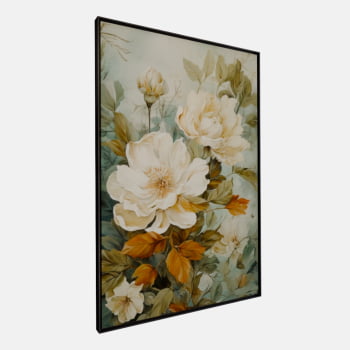 QUADRO WHITE FLOWERS