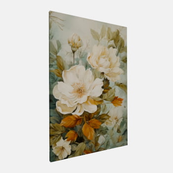QUADRO WHITE FLOWERS