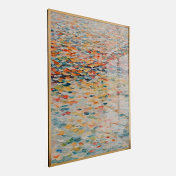 QUADRO MAR DE CORES VIBRANTES