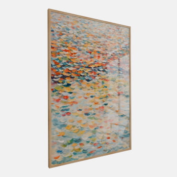QUADRO MAR DE CORES VIBRANTES
