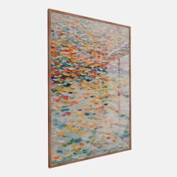 QUADRO MAR DE CORES VIBRANTES