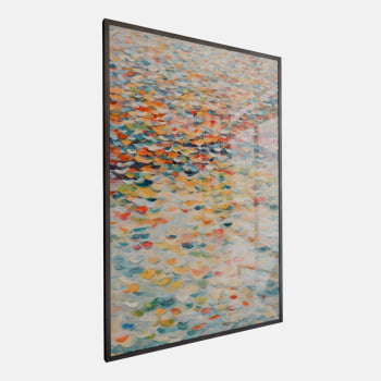 QUADRO MAR DE CORES VIBRANTES