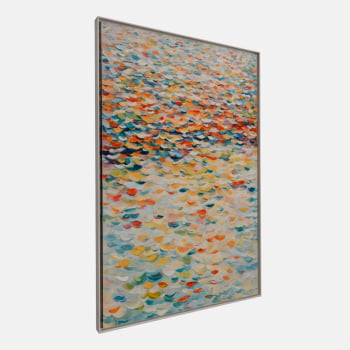 QUADRO MAR DE CORES VIBRANTES