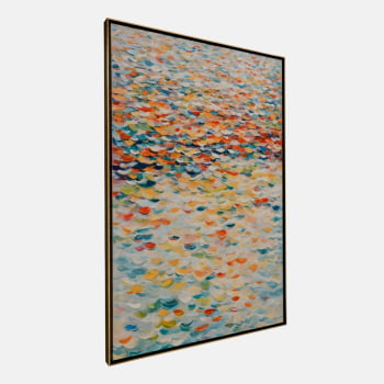 QUADRO MAR DE CORES VIBRANTES