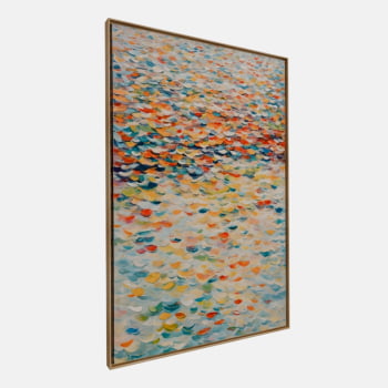 QUADRO MAR DE CORES VIBRANTES