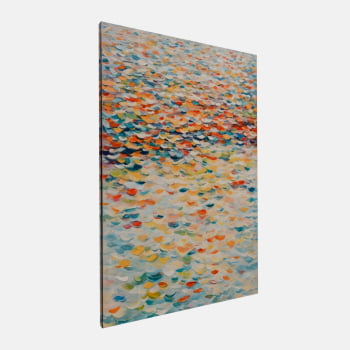 QUADRO MAR DE CORES VIBRANTES