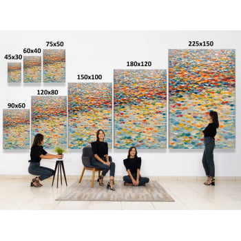 QUADRO MAR DE CORES VIBRANTES