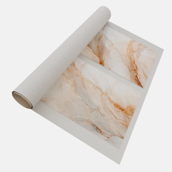 KIT 2 QUADROS FLUXO DE MÁRMORE DOURADO