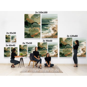 KIT 2 QUADROS  NATUREZA VIVA SERENA