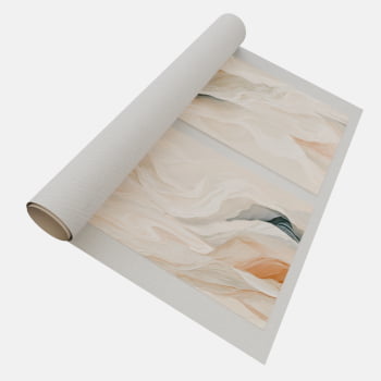 KIT 2 QUADROS  ONDAS SUAVES ABSTRATAS