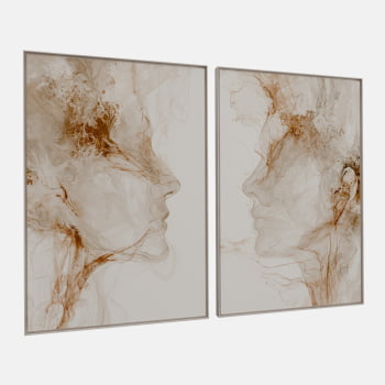 KIT 2 QUADROS  ALMAS CONECTADAS