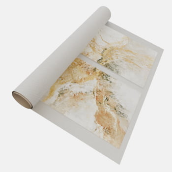 KIT 2 QUADROS  DUO LUXO ABSTRATO DOURADO