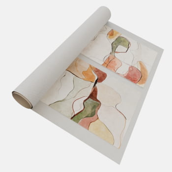 KIT 2 QUADROS  FLUIDEZ NATURAL ABSTRATA