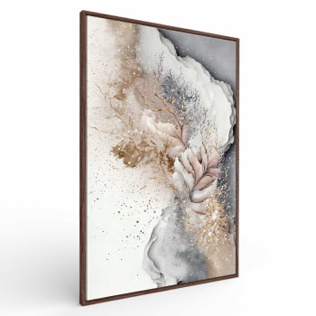 Quadro Retangular - ARTE ABSTRATA EM TONS SUAVES