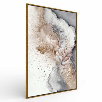 Quadro Retangular - ARTE ABSTRATA EM TONS SUAVES