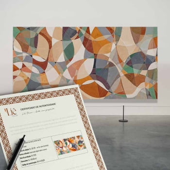 Quadro panorâmico - Geometria das Cores