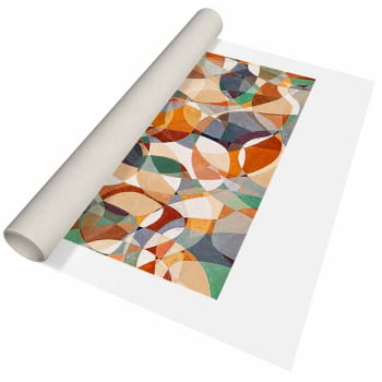 Quadro panorâmico - Geometria das Cores